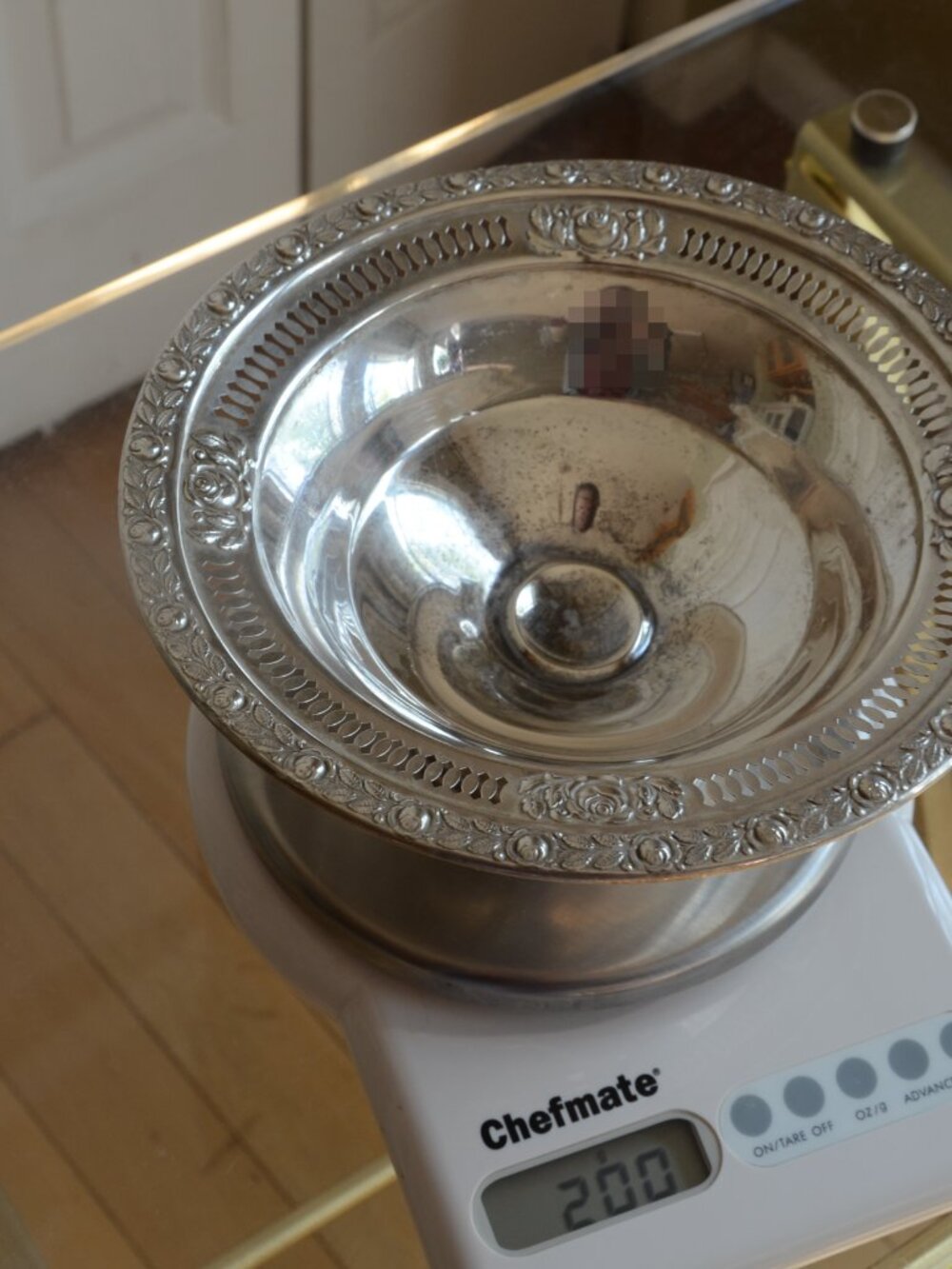 Vintage Royal Rose Sterling Silver Candy Bowl Floral Rim Bonbon Dish 200 Grams - Picture 12 of 13
